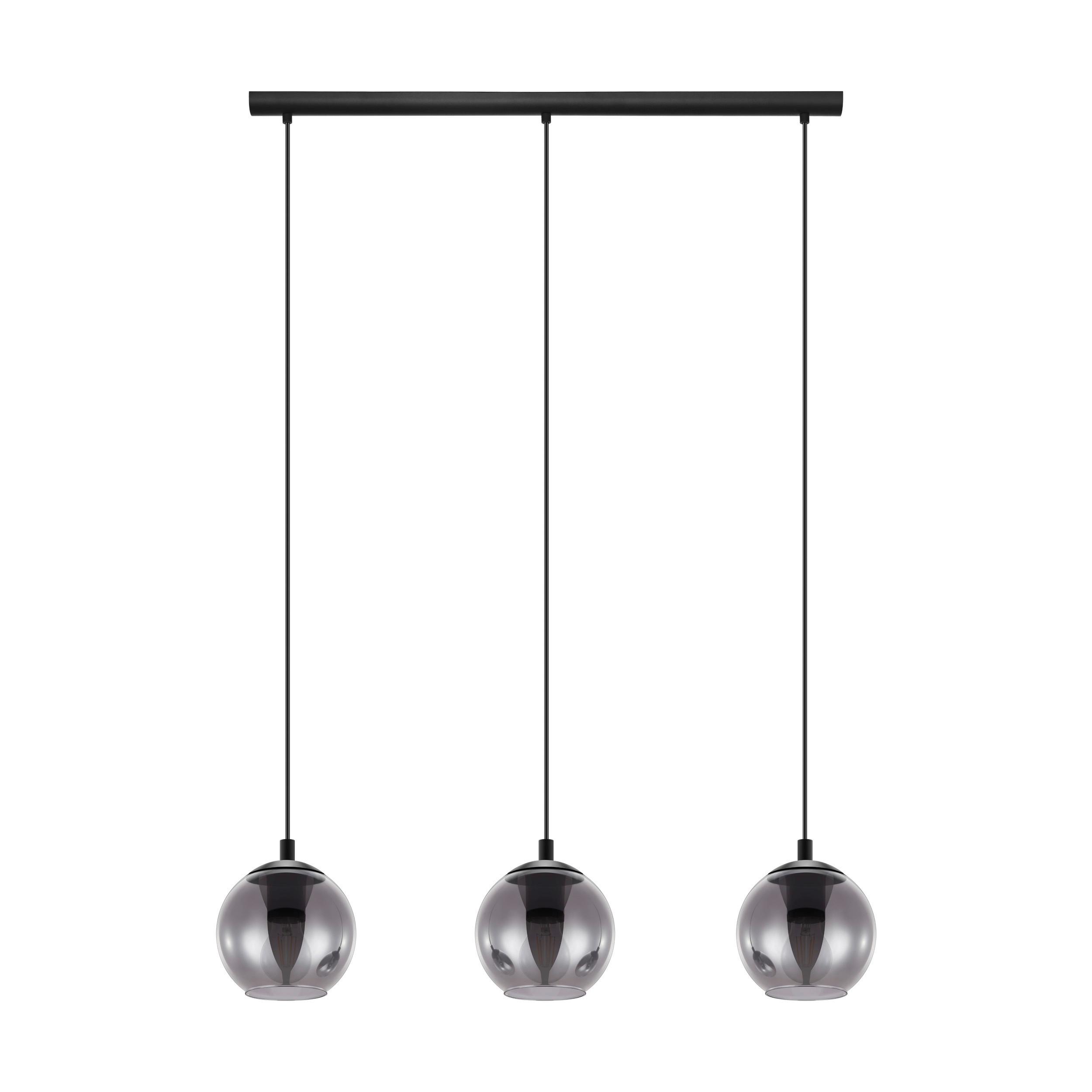 Hängeleuchte 98652 Ariscani - Schwarz, Design, Glas/Metall (26,5/19,5/72,5cm) - Eglo