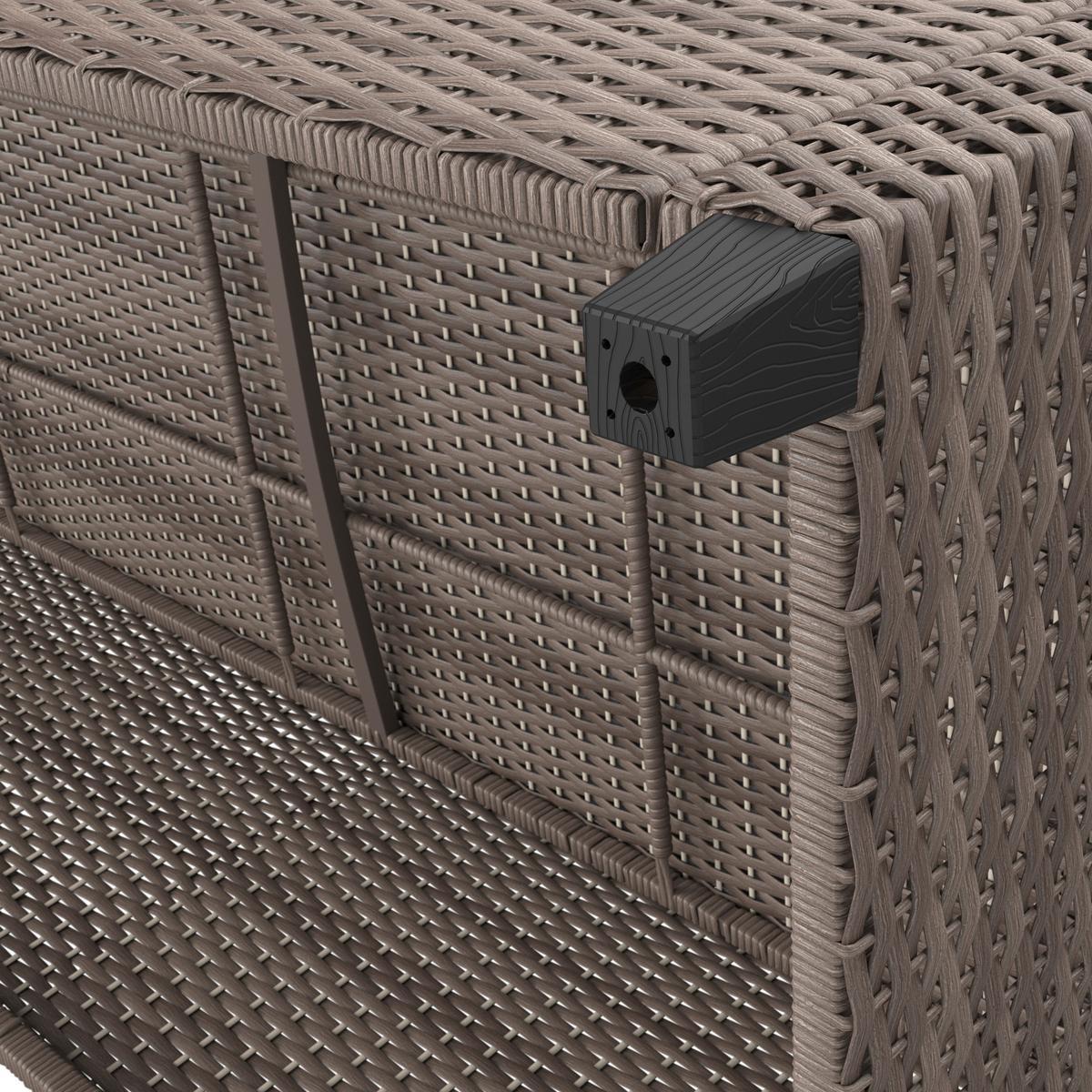 Lounge-garnitúra Porto New 6 Részes - szürke, Modern, műanyag/textil (232/175cm) - Beldano