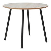 Couchtisch Aalst Beige B: 55cm - Beige/Schwarz, Design, Holzwerkstoff/Metall (55/55/45cm) - MID.YOU