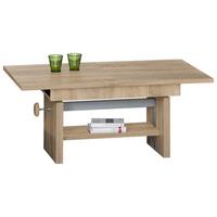 Couchtisch Höhenverstellbar + Ausziehbar Event, Eiche Dekor - Eichefarben, Design, Holzwerkstoff (110/65/46cm) - MID.YOU