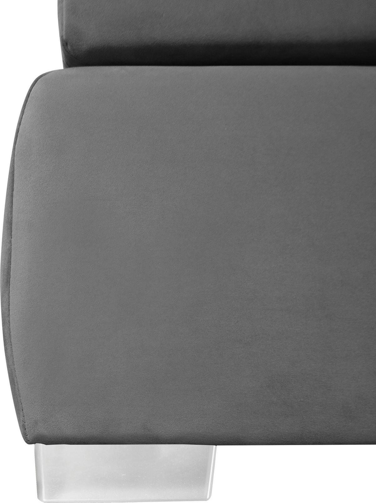 Boxspringbett Rumba Inkl. Matratze 120x200 - Platinfarben, Basics, Textil (120/200cm) - Livetastic