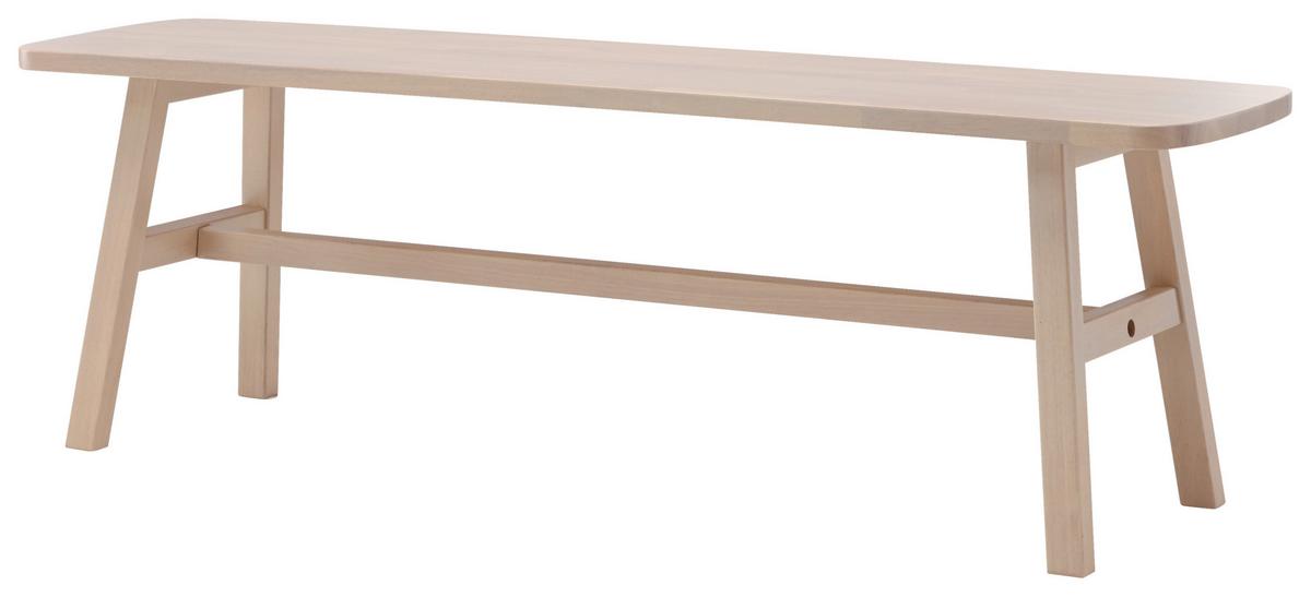 Garderobenbank Hälsö - Weiß, Design, Holz (140/45/35cm) - Livetastic