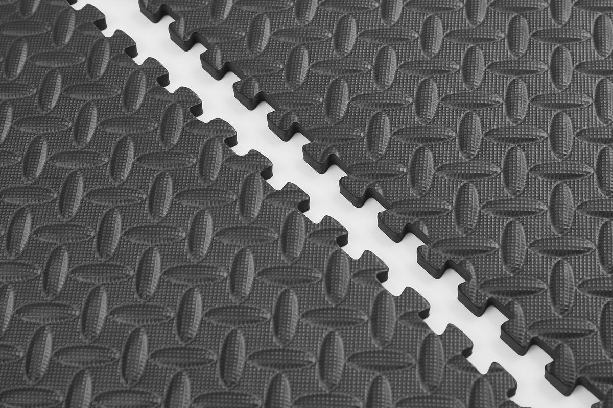 UNTERLAGSMATTE für alle Fußböden - Schwarz, Basics, Kunststoff (40/40/6,5cm)