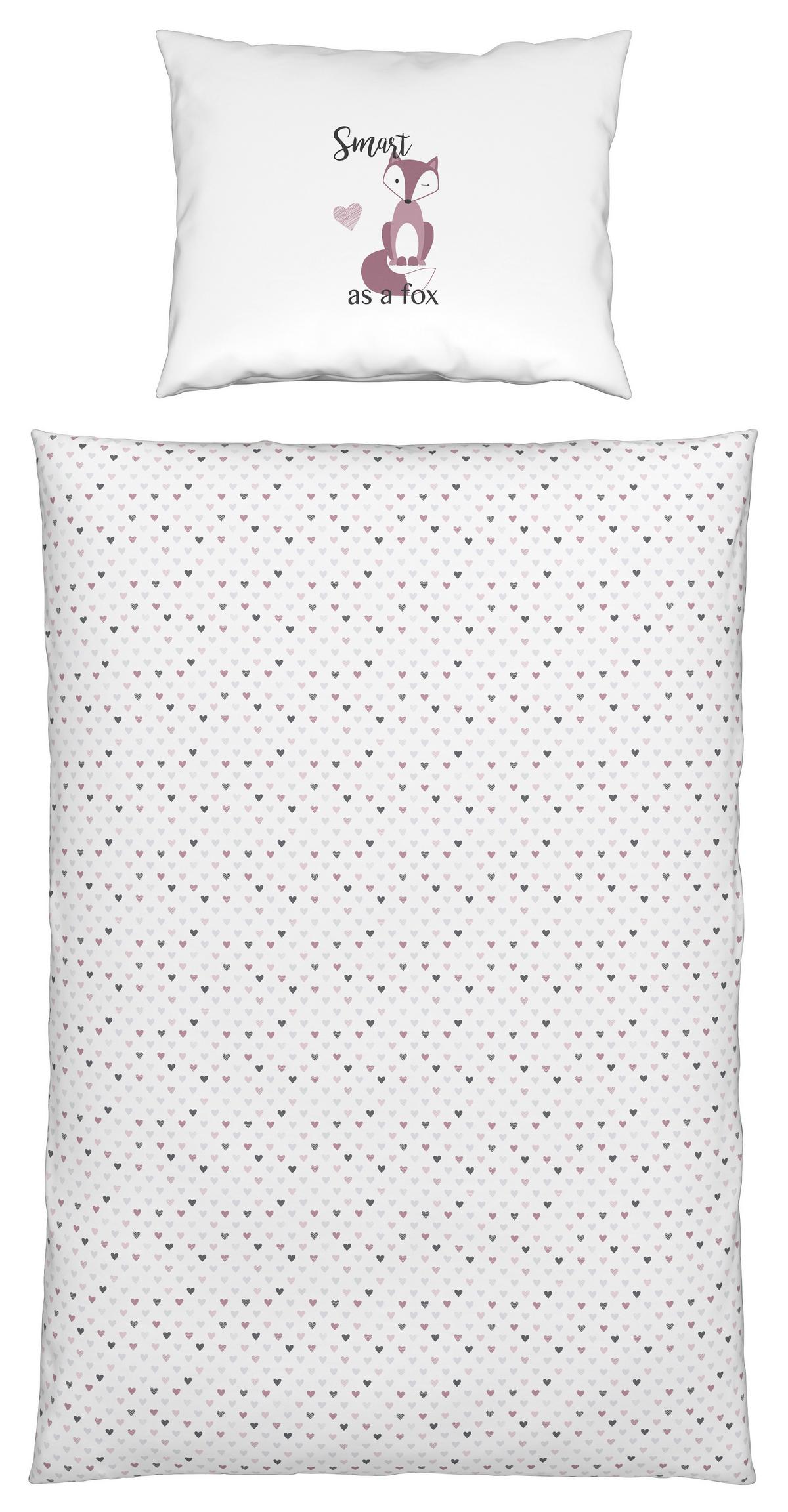 Baba Ágyneműhuzat-garnitúra Lilly - lila/fehér, Modern, textil (100/135cm) - Luca Bessoni