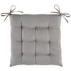Sitzkissen Jolanda 40x40x5 cm Grau - Grau, MODERN, Textil (40/40/5cm) - Luca Bessoni