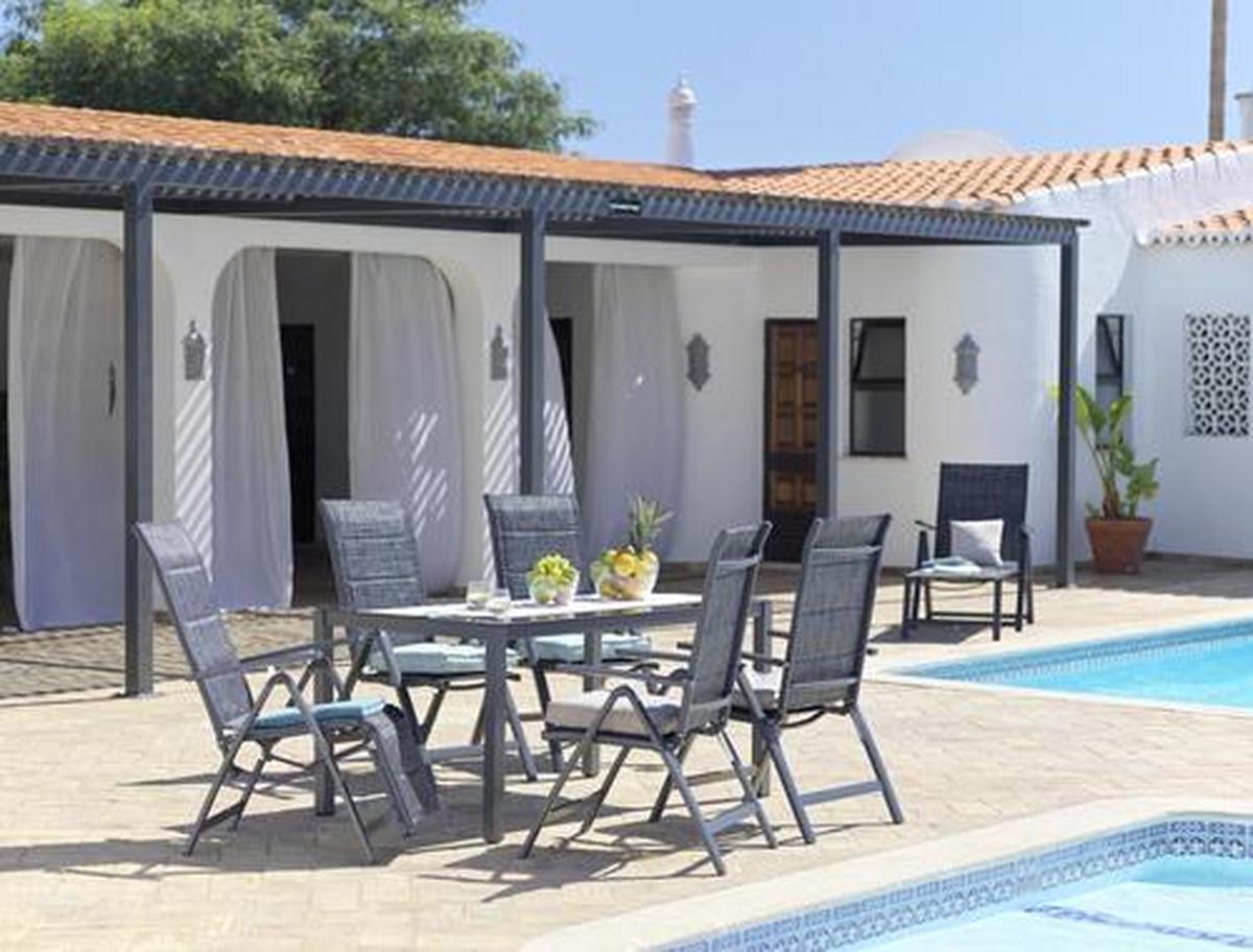 Kerti Fotel Verena - Design, textil/fém (57/113/68cm) - Luca Bessoni