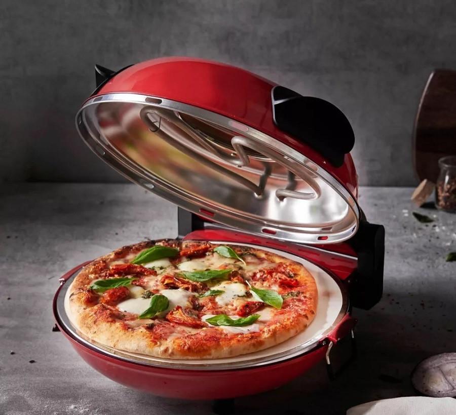 Pizza Sütő Hm6149 - világospiros, Basics, fém