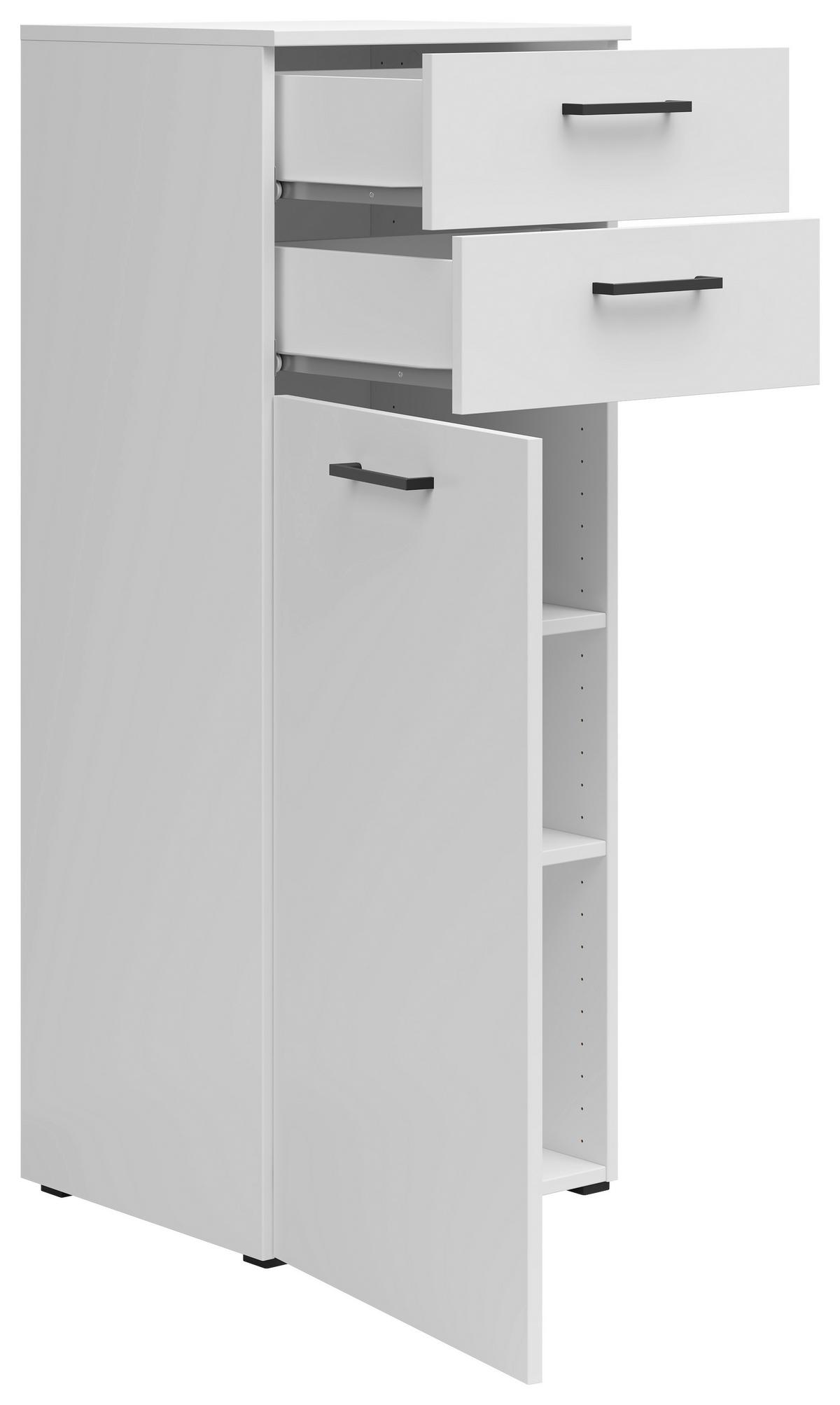Komoda MULTISTAURAUM š: 45cm - čierna/biela, Modern, kompozitné drevo/plast (45/115/40cm)