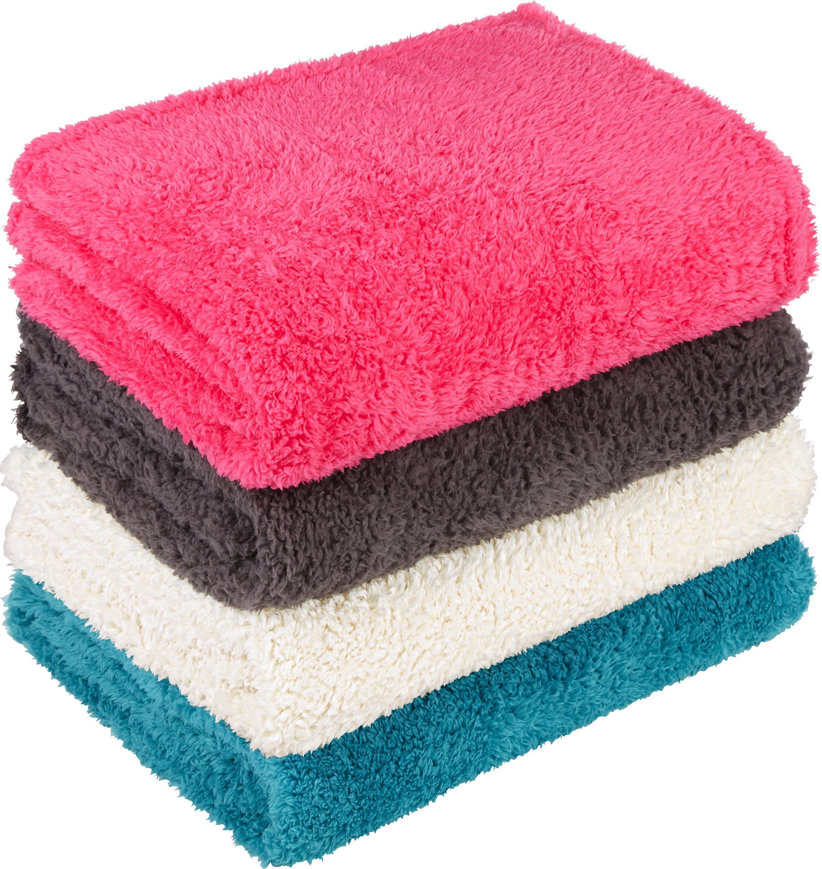 Kuscheldecken in verschiedenen Farben