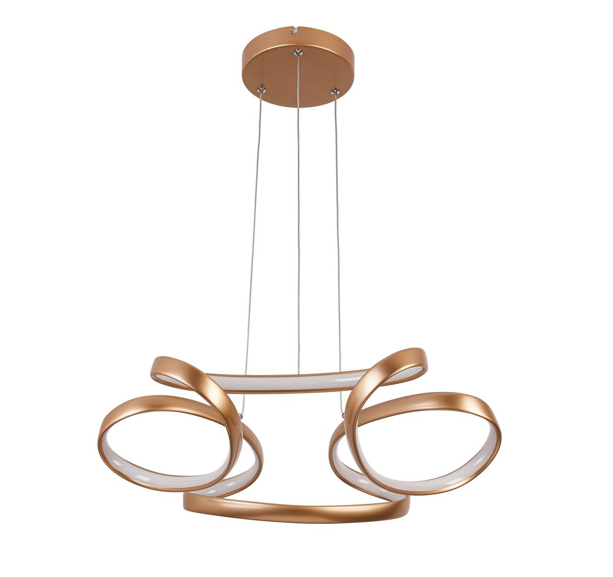 ZÁVESNÉ LED SVIETIDLO JOSEM2 - cappuccino, Modern, kov/plast (60/120cm) - Premium Living