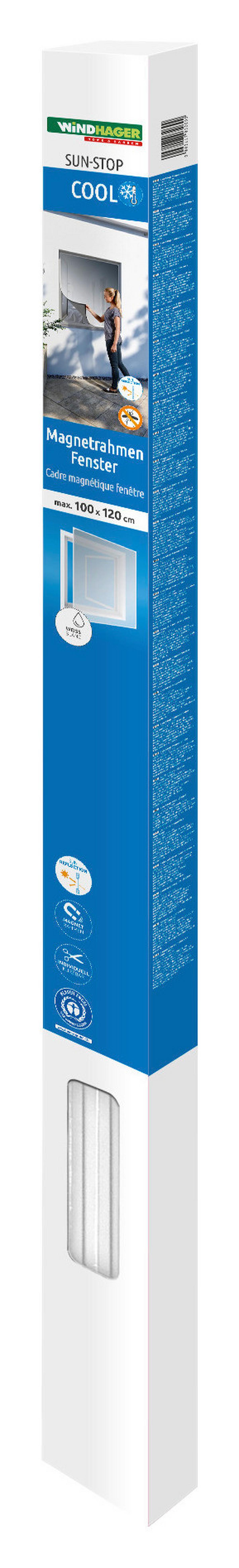 Fliegengitter Fenster 100x120 cm Anthrazit - Anthrazit, Basics, Kunststoff (100/120cm)