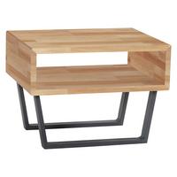 Nachttisch Accessoires Anthrazit, Kernbuche B: 50 Cm - Anthrazit/Kernbuche, Natur, Holz/Metall (50/36/41cm) - Hasena