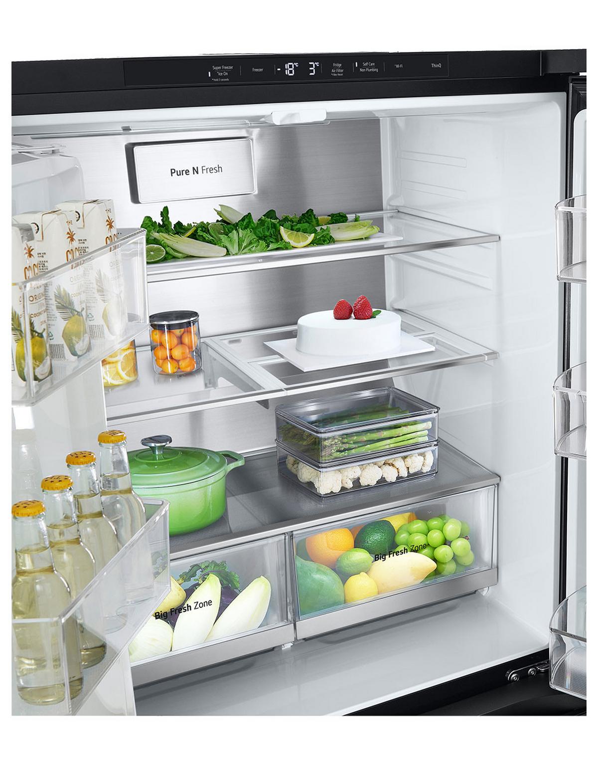 SIDE-BY-SIDE GMG861EPAE - Schwarz, Basics (83,5/178,7/73cm) - LG
