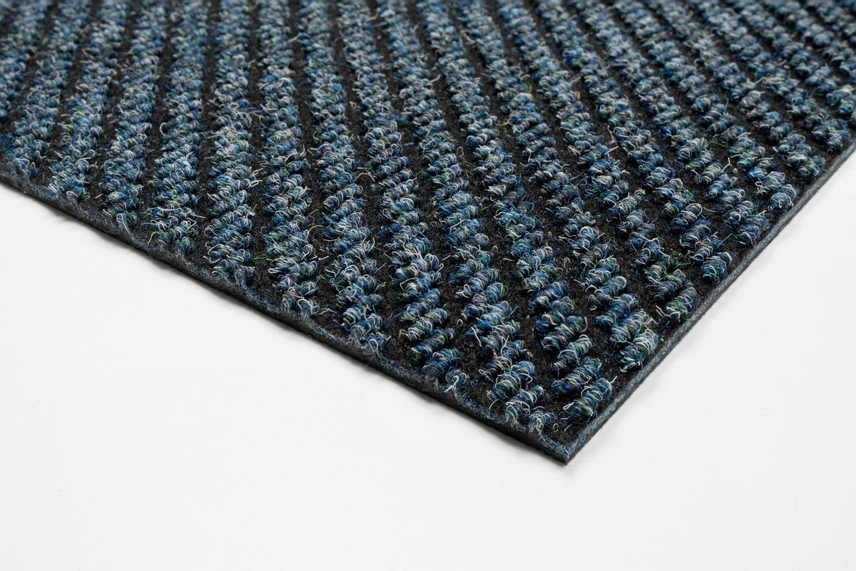 Teppichfliese Blau Centaur 50x50 cm Florhöhe 4 mm - Blau, Basics, Textil (50/50cm)