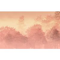 Vliestapete Heartwood  - Gelb/Rosa, Basics (400/250cm) - Komar