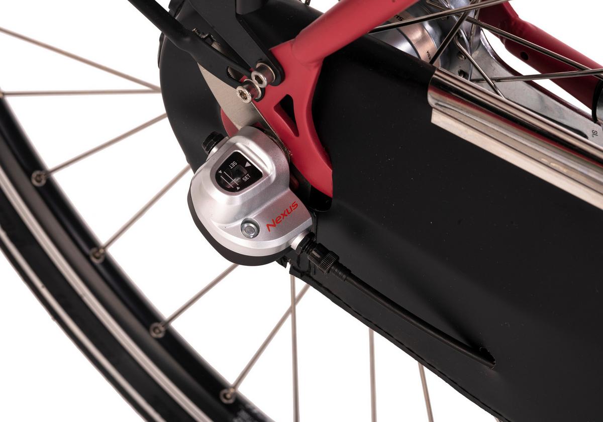 E-bike City Damen Carry On 28 Zoll 120 Km - Rot, Basics, Metall (180/70/100cm)