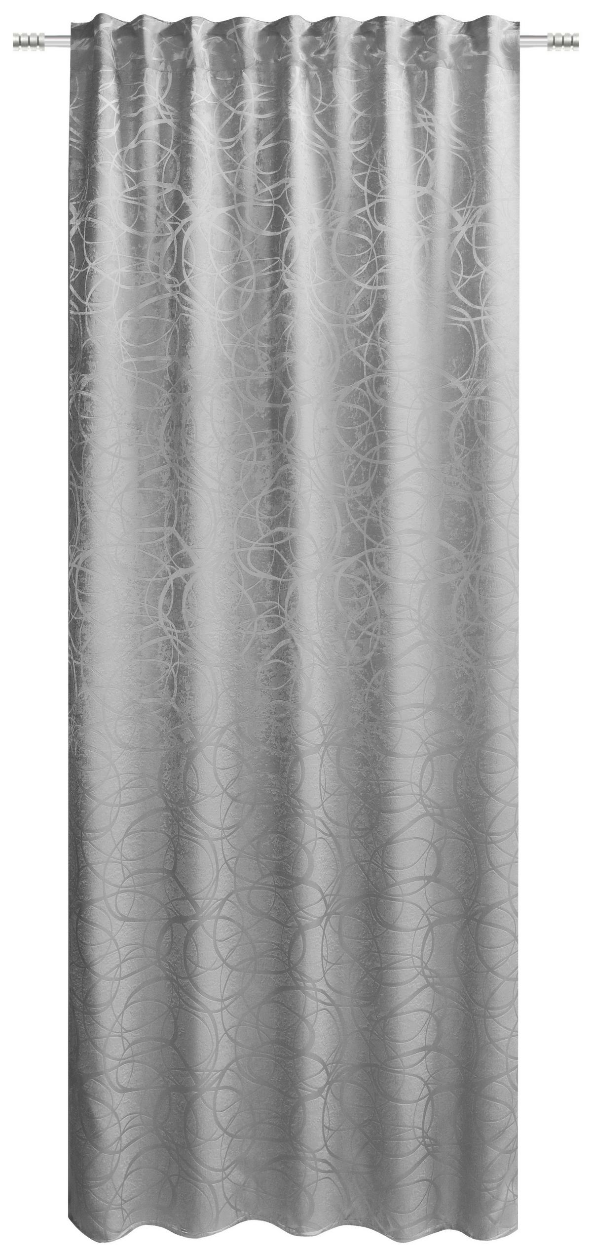 Sötétítőfüggöny Jungola Kb. 135/245cm - szürke, Romantik / Landhaus, textil (135/245cm) - James Wood
