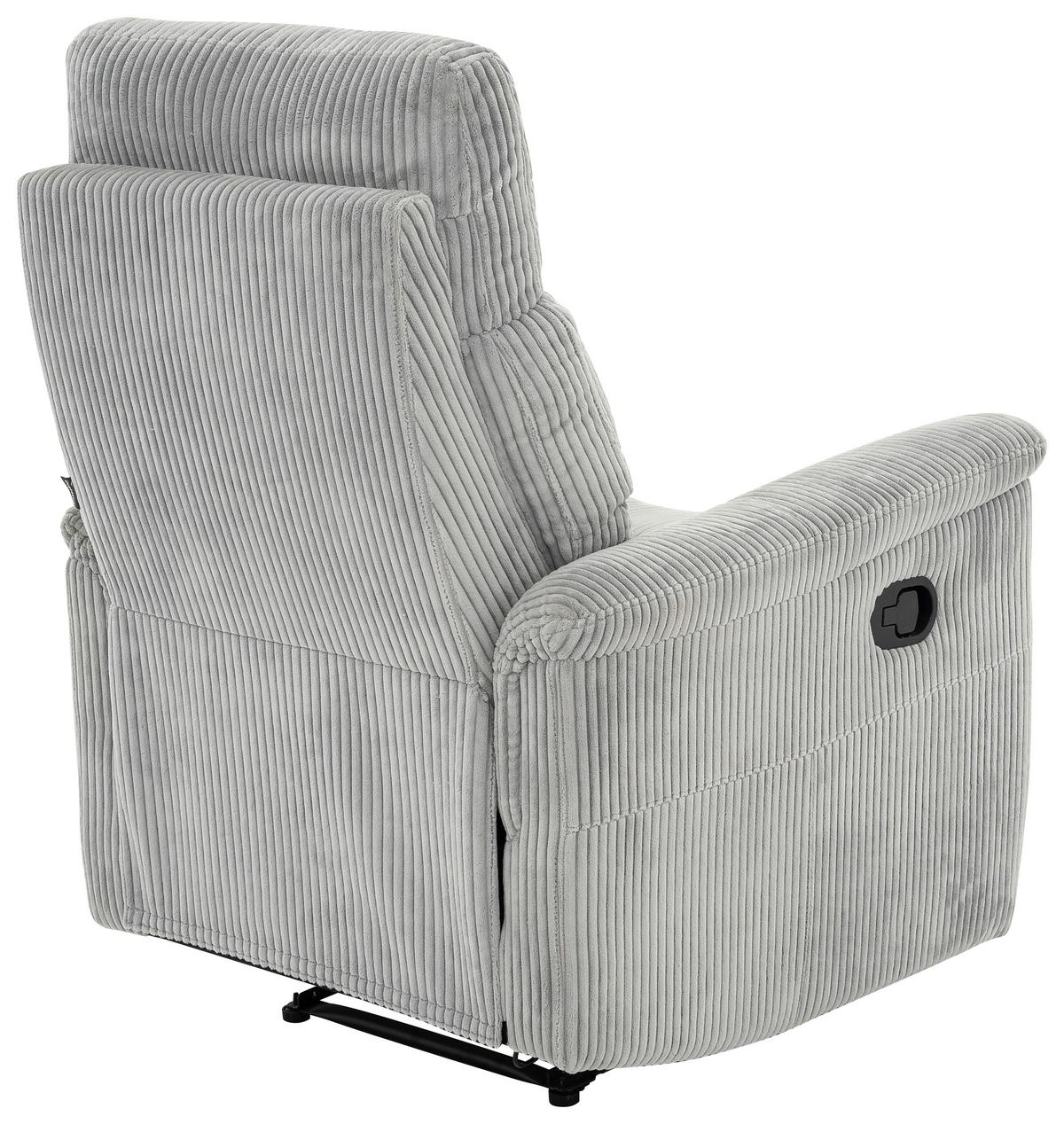 Relaxsessel Xeno Hellgrau B: 78 Cm - Hellgrau/Schwarz, Design, Textil/Metall (78/108/89cm) - Livetastic