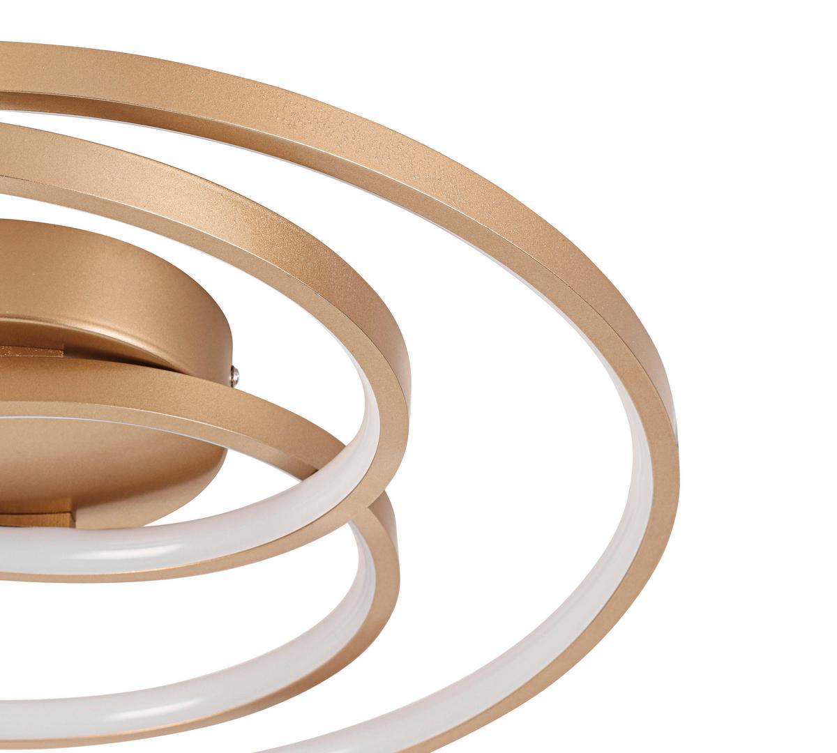 Led Mennyezeti Lámpa Carina - cappuccino, Modern, műanyag/fém (40/8cm) - Luca Bessoni