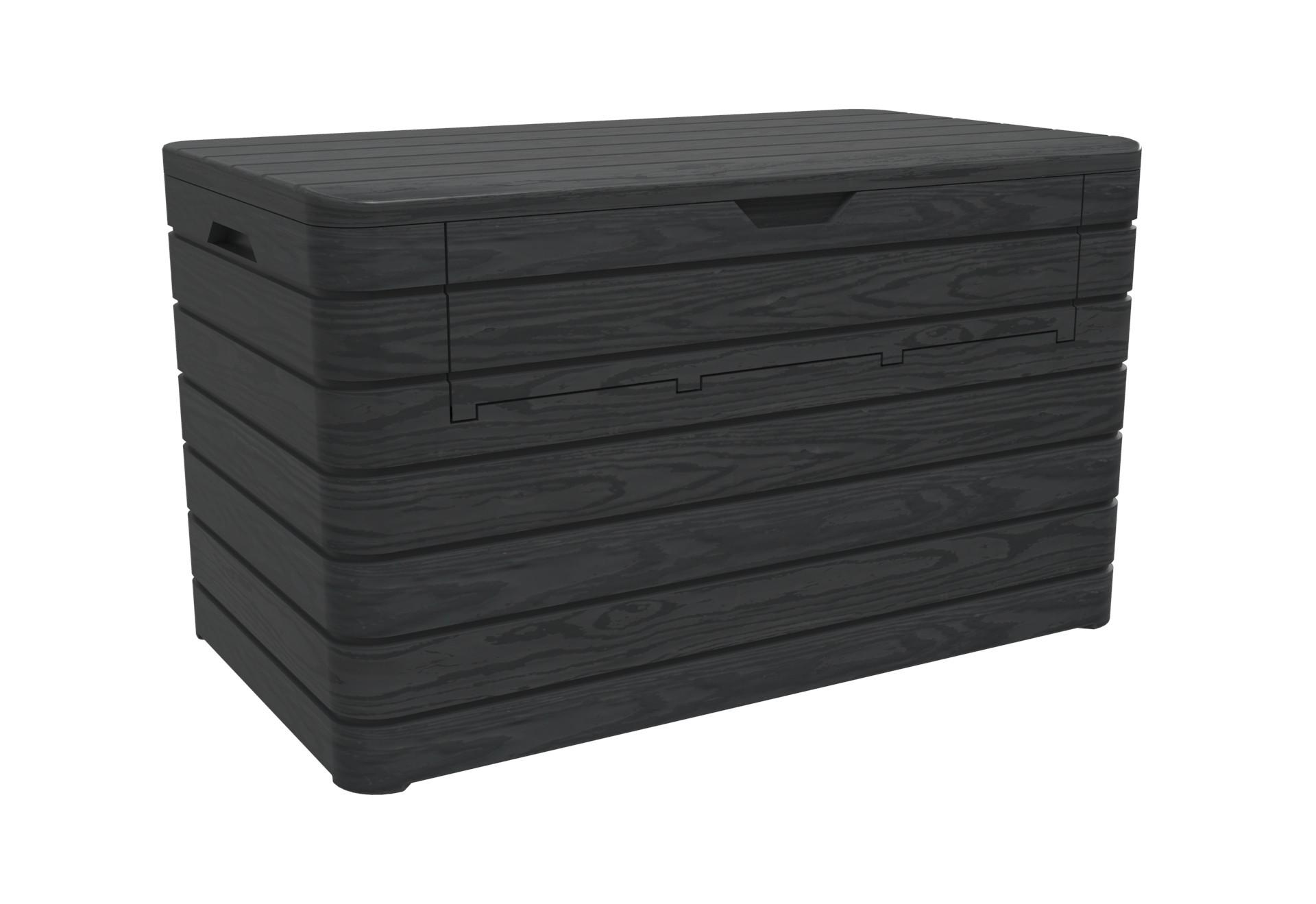 Kissenbox Dolomiti 146,6x85x82,6 Cm 970l - Anthrazit, Basics, Kunststoff (146,6/85/82,6cm)