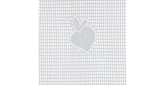 Kurzgardine Transparent Lace Bxl: 60x90 Cm Mit Blumenmotiv - Weiß, KONVENTIONELL, Textil (60/90cm) - Ondega