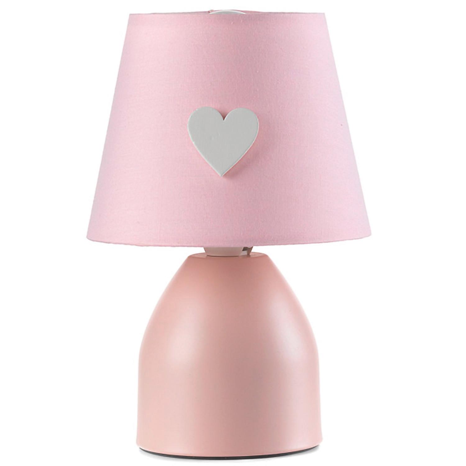 Kindertischleuchte 4929/L - Pink, Basics, Textil/Metall (13/19cm)