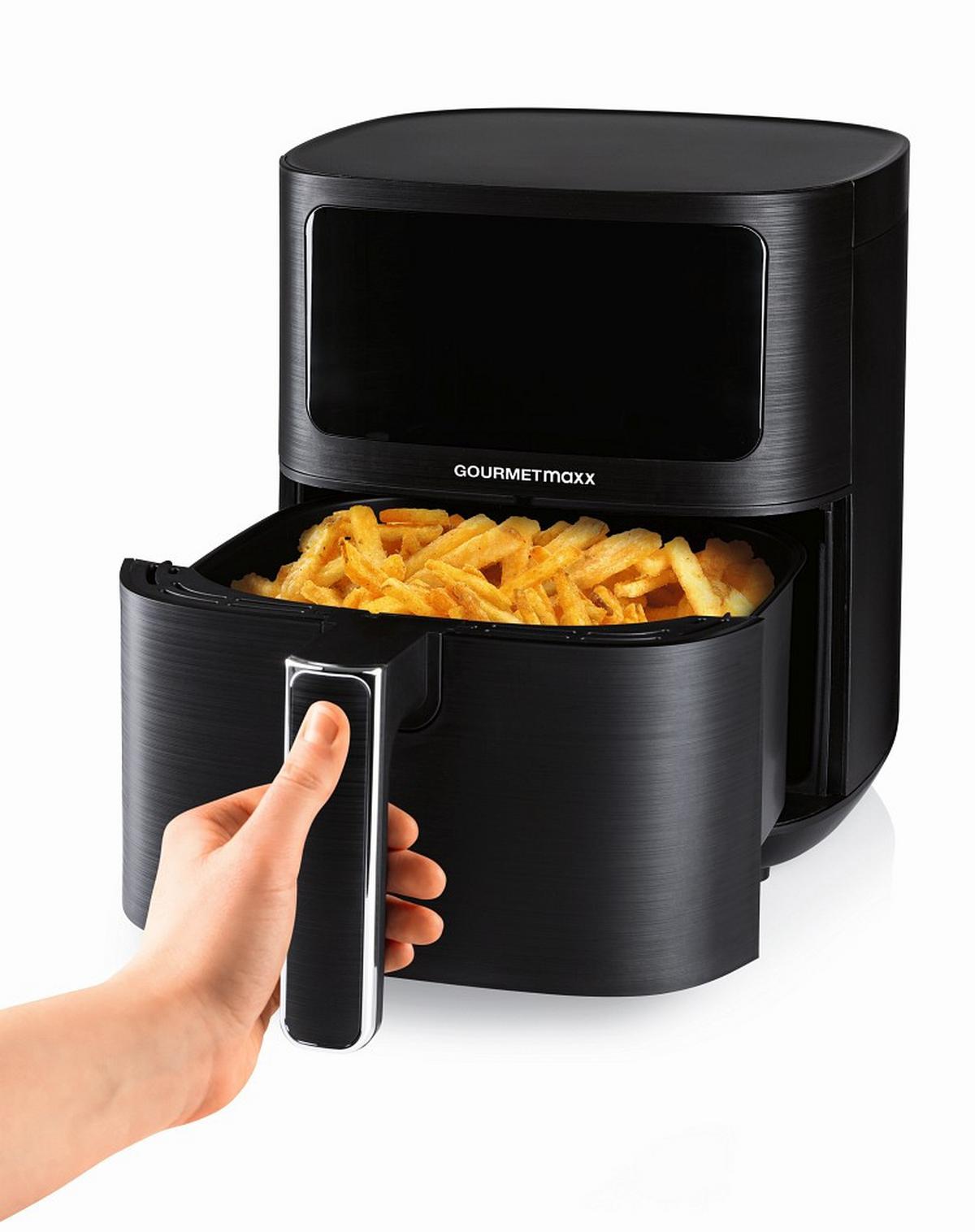 Heißluftfritteuse, Digital 16394 GOURMETMAXX HEIßLUFT-FR - Schwarz, Basics, Kunststoff (36/26/29,5cm) - GOURMETMAXX