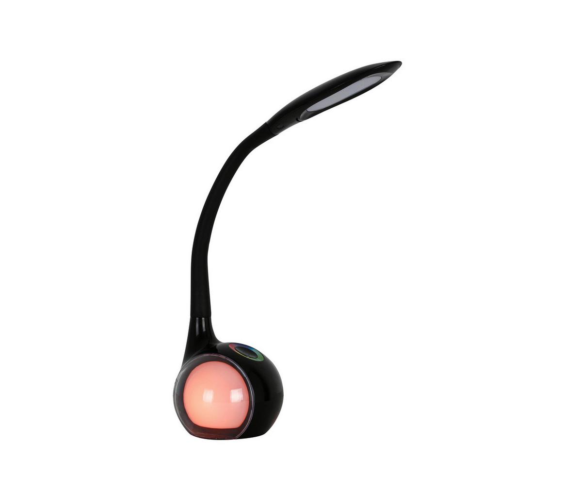 LED LAMPA NA PÍSACÍ STÔL NIHAT1 - priehľadné/čierna, Modern, kov/plast (max 30/13,5/max 53cm) - Mömax