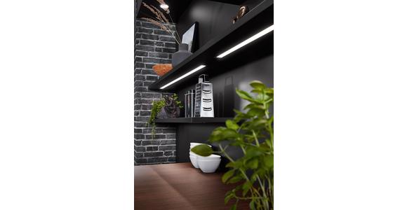 Einbauküche Riga Frei Planbar Modern, Grifflos - Eichefarben/Anthrazit, MODERN, Holzwerkstoff - Vertico