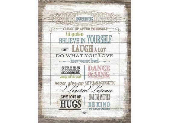 Keilrahmenbild House Rules - Multicolor, Holz/Holzwerkstoff (57/77cm) Keilrahmenbild House Rules - Multicolor, Holz/Holzwerkstoff (57/77cm)