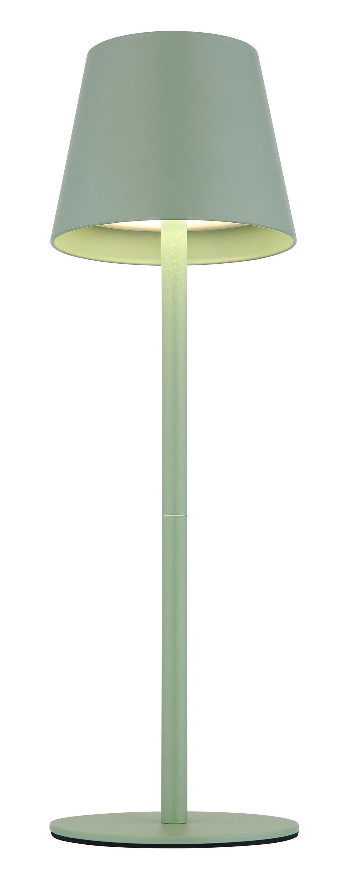 Akku-tischleuchte 58488bg Verschlusslicht - Hellgrün, Design, Kunststoff/Metall (11,5/36cm) - Globo