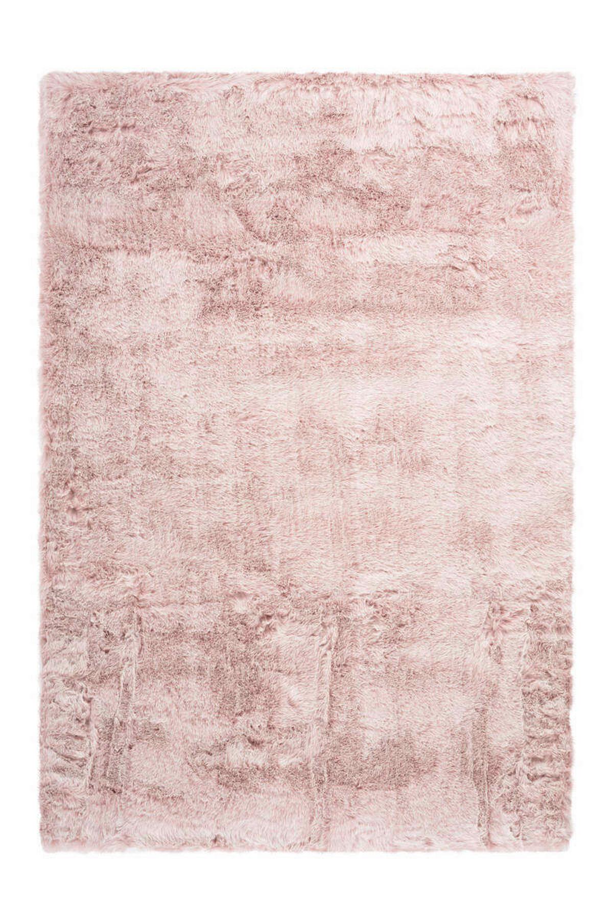 Hochflor Teppich Rosa Tender 160x230 cm - Rosa, Design, Textil (160/230cm) - Kayoom