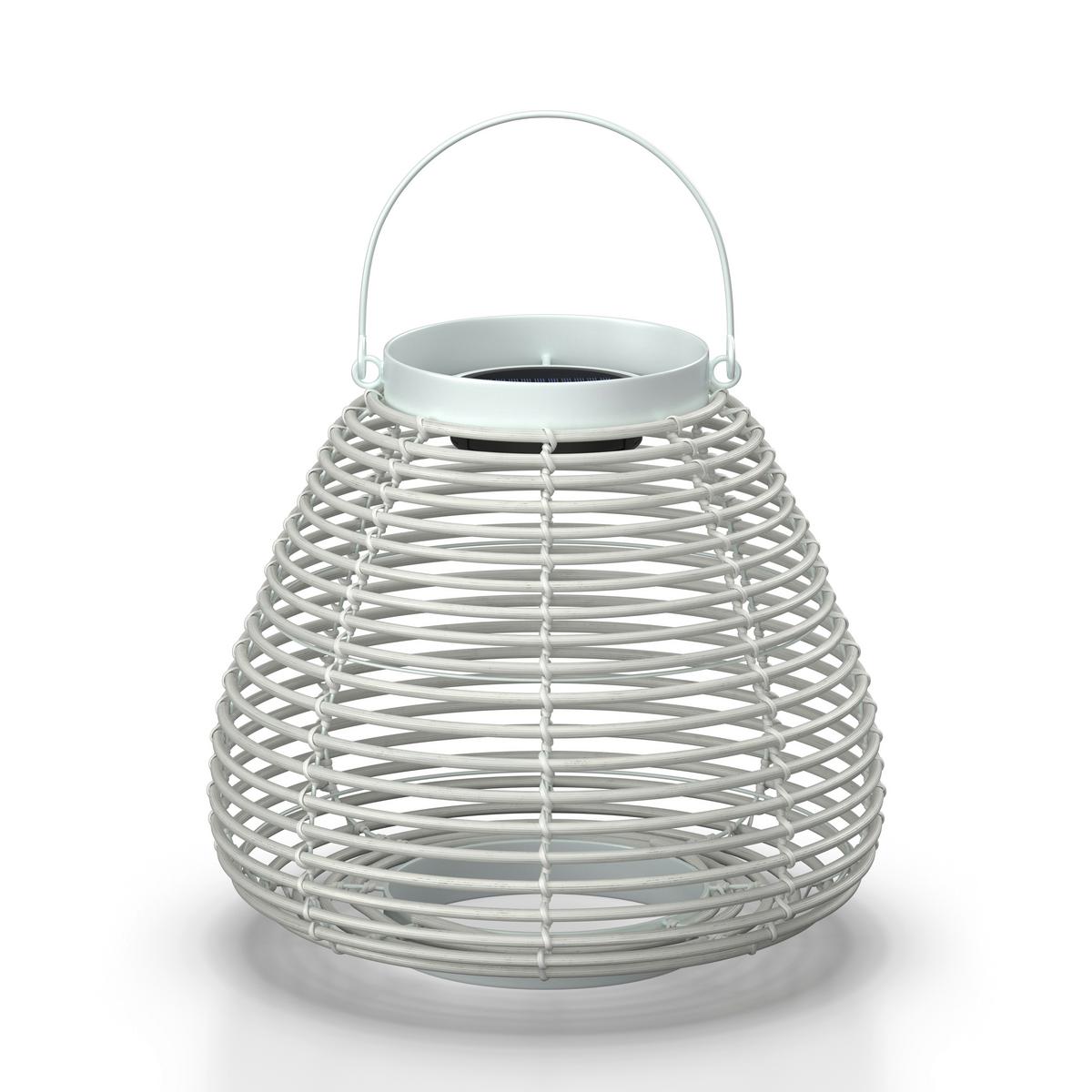 VONKAJŠIE SVIETIDLO ANINA - biela, Modern, kov/plast (36/35/36cm) - Bessagi Garden