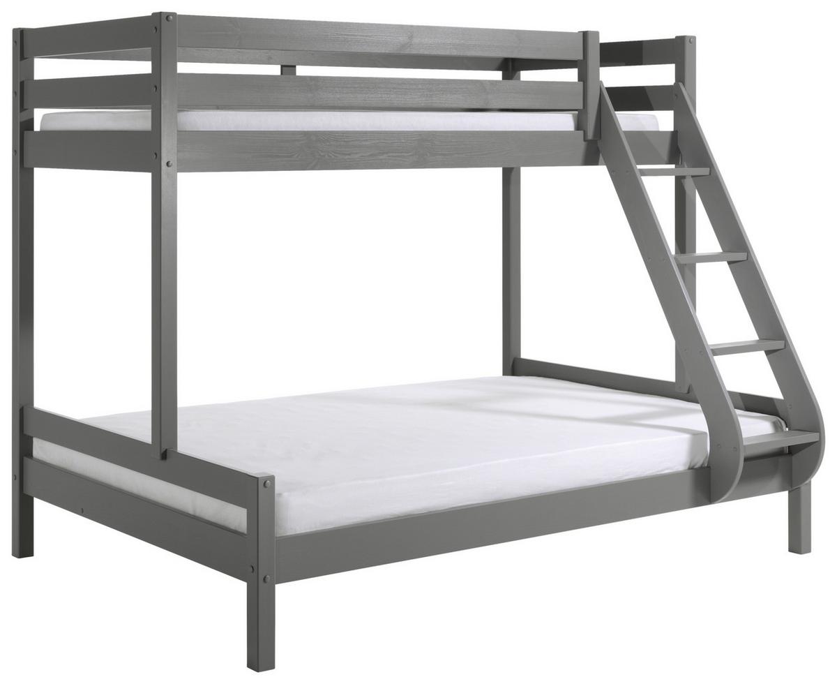 Etagenbett Martin Grau 90/140x200cm - Grau, MODERN, Holz (90/140/200cm) - Vipack