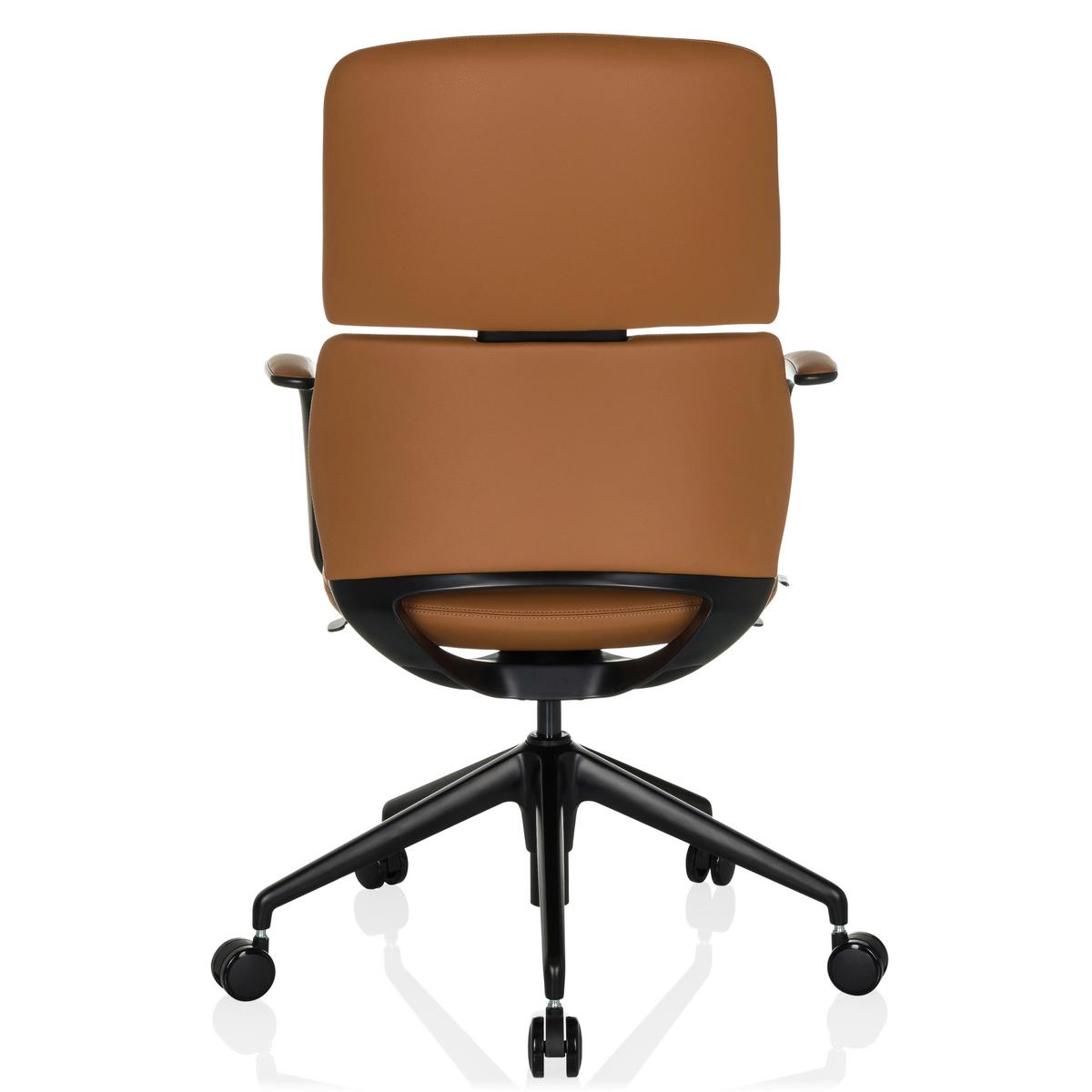 Drehstuhl Camel B: 62 cm - Schwarz, MODERN, Leder/Kunststoff (62/98-108/60cm) - MID.YOU