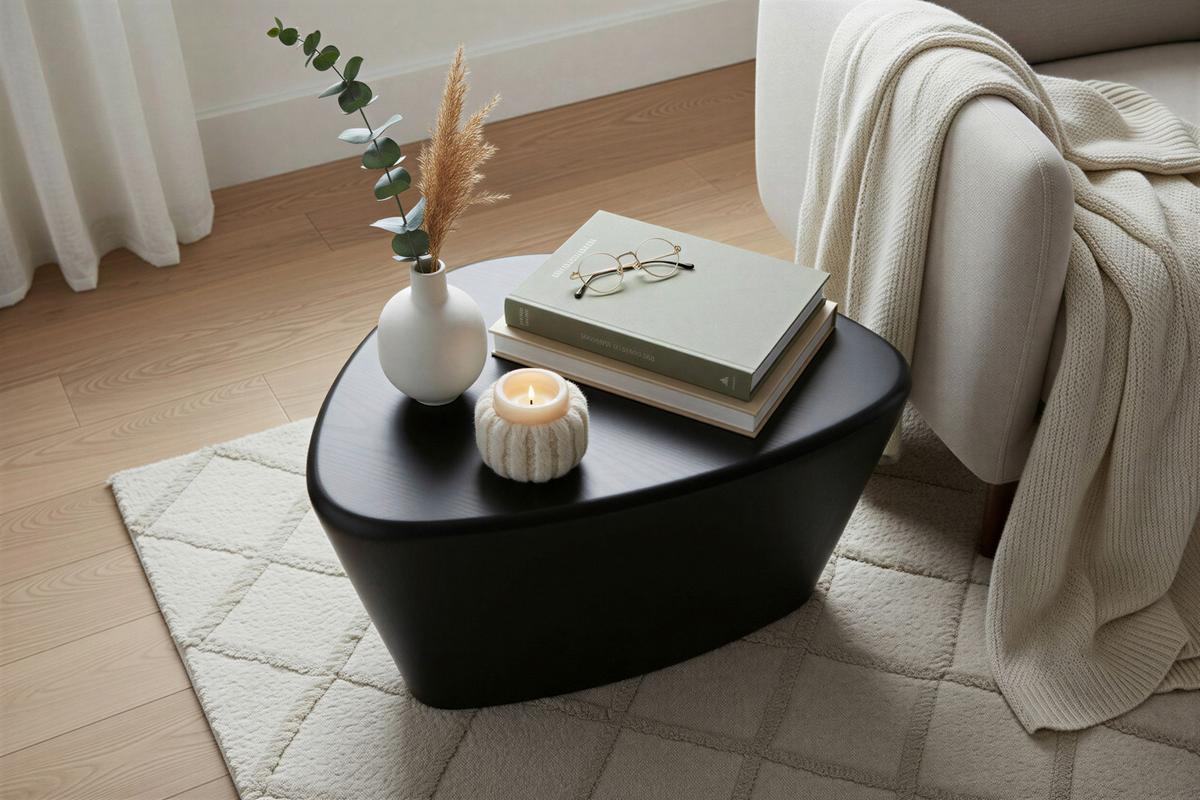 Beistelltisch Schwarz B: 70 cm - Schwarz, Design, Holz (70/53/36cm) - MID.YOU