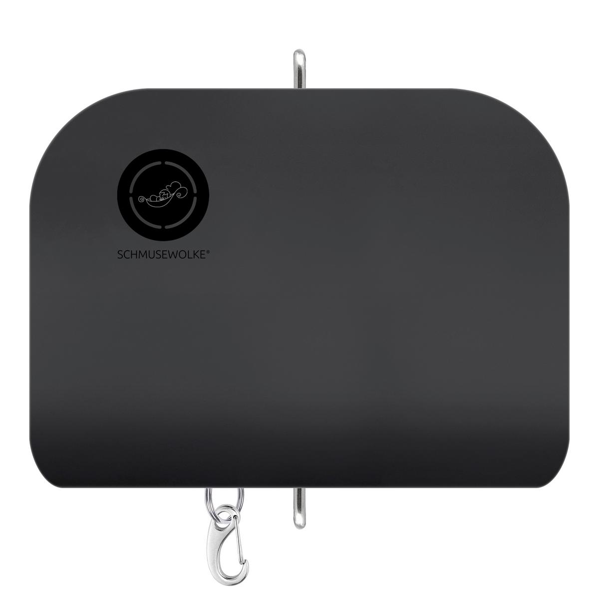 Federwiege Federwiegenset - Anthrazit/Grau, Basics, Kunststoff/Textil (135/194/135cm) - SCHMUSEWOLKE