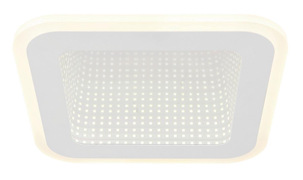 LED-Deckenleuchte 48919-12q - Opal/Weiß, Design, Kunststoff/Metall (23/23/4cm) - Globo