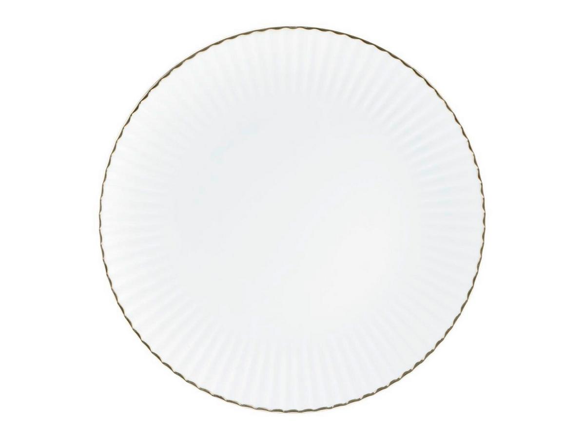 Kombiservice Allegra Goldfarben/weiß 30--Teilig - Goldfarben/Weiß, Basics, Keramik (43/36,5/32,5null) - Creatable
