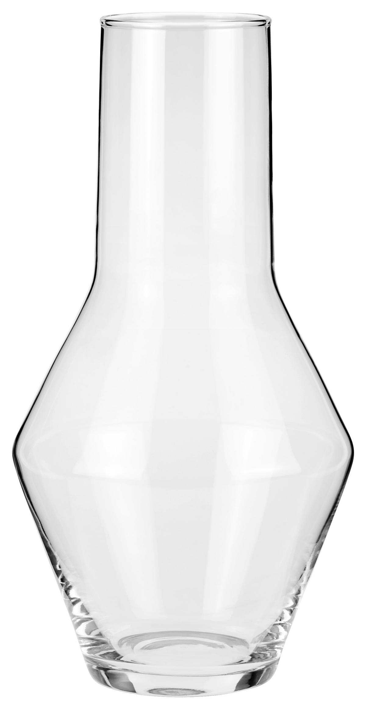 Vase Jolina Bauchig Klarglas H: 37 Cm - Klar, KONVENTIONELL, Glas (17/37cm) - Ondega