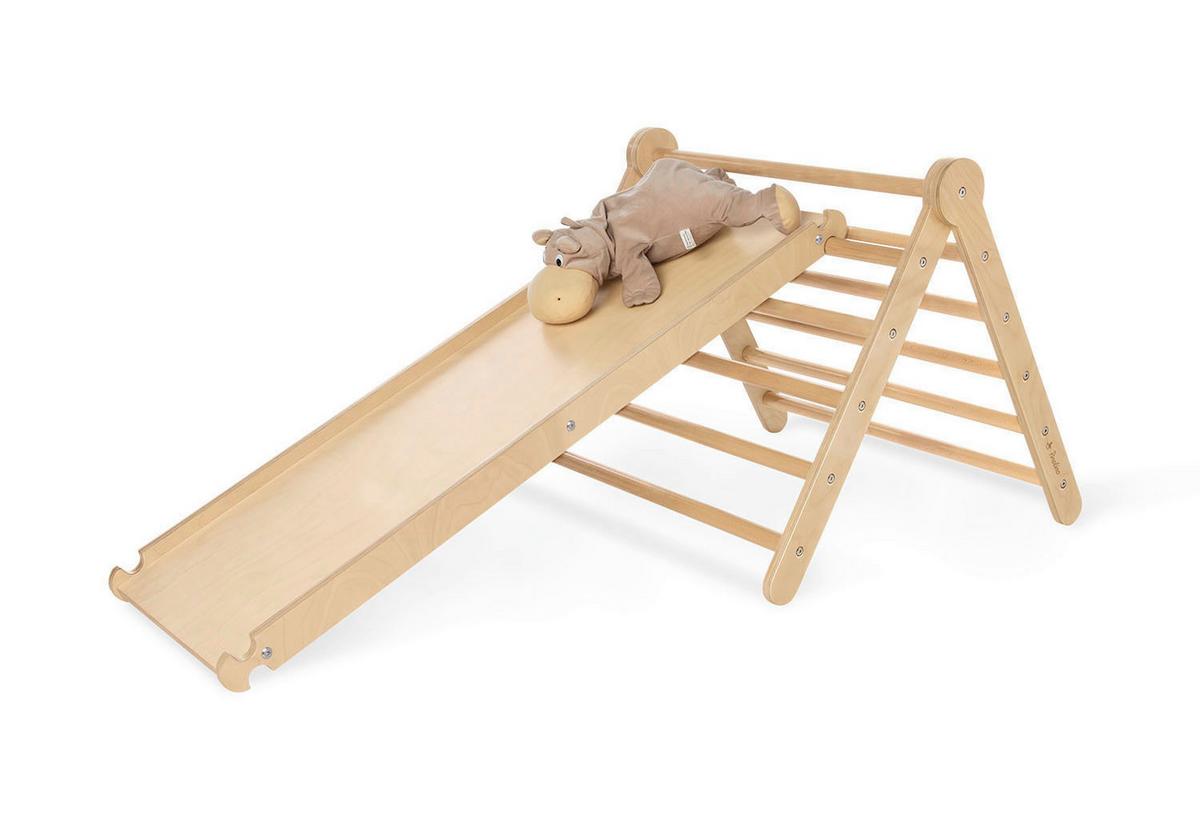 Motorikspiel Kletterset Kari - Birkefarben/Buchefarben, Basics, Holz (115/75/62cm) - Pinolino