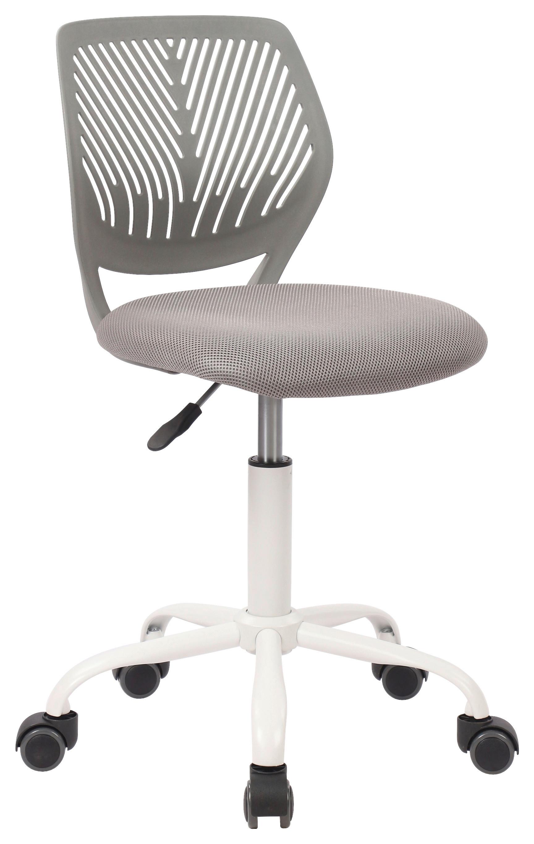 Otočná stolička Kira Sivá cca. 40x87x44cm - šedá/bílá, Moderní, kov/dřevo (40/87/44cm) - Mömax