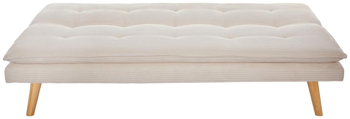 Schlafsofa Passau Weiß B: 181 cm - Schwarz/Weiß, Basics, Holz/Textil (181/77/92cm) - P & B