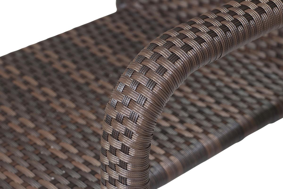 Stapelsessel 120117 - Braun, MODERN, Kunststoff/Metall (56/83/60cm) - Siena Garden