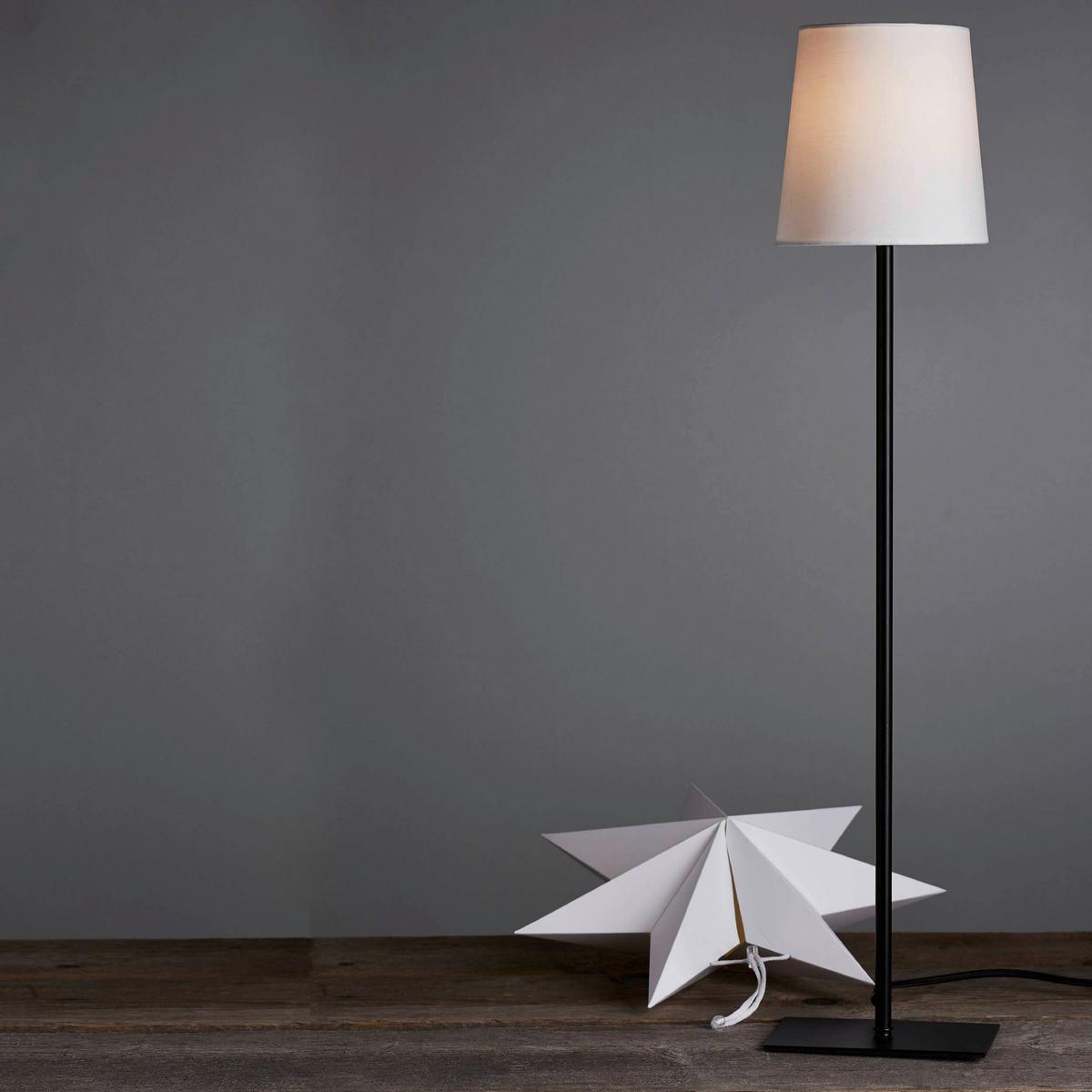 Stehleuchte 233-91 - Schwarz/Weiß, Basics, Papier/Textil (35/15/85cm) - Eglo