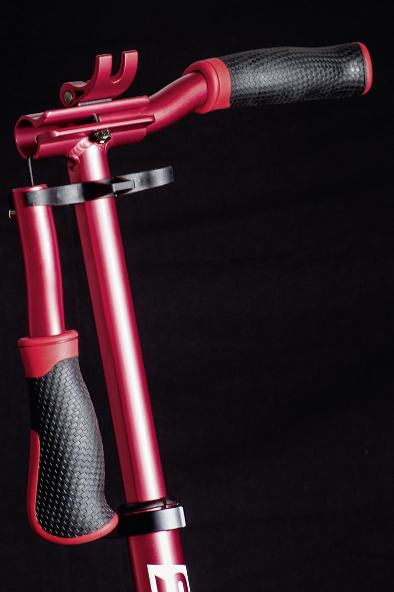 Scooter Six Degrees 513 Rot/ Schwarz Ø 230/215 Mm, Klappbar - Rot/Schwarz, Basics, Metall (93,5/34,5/105,5cm)