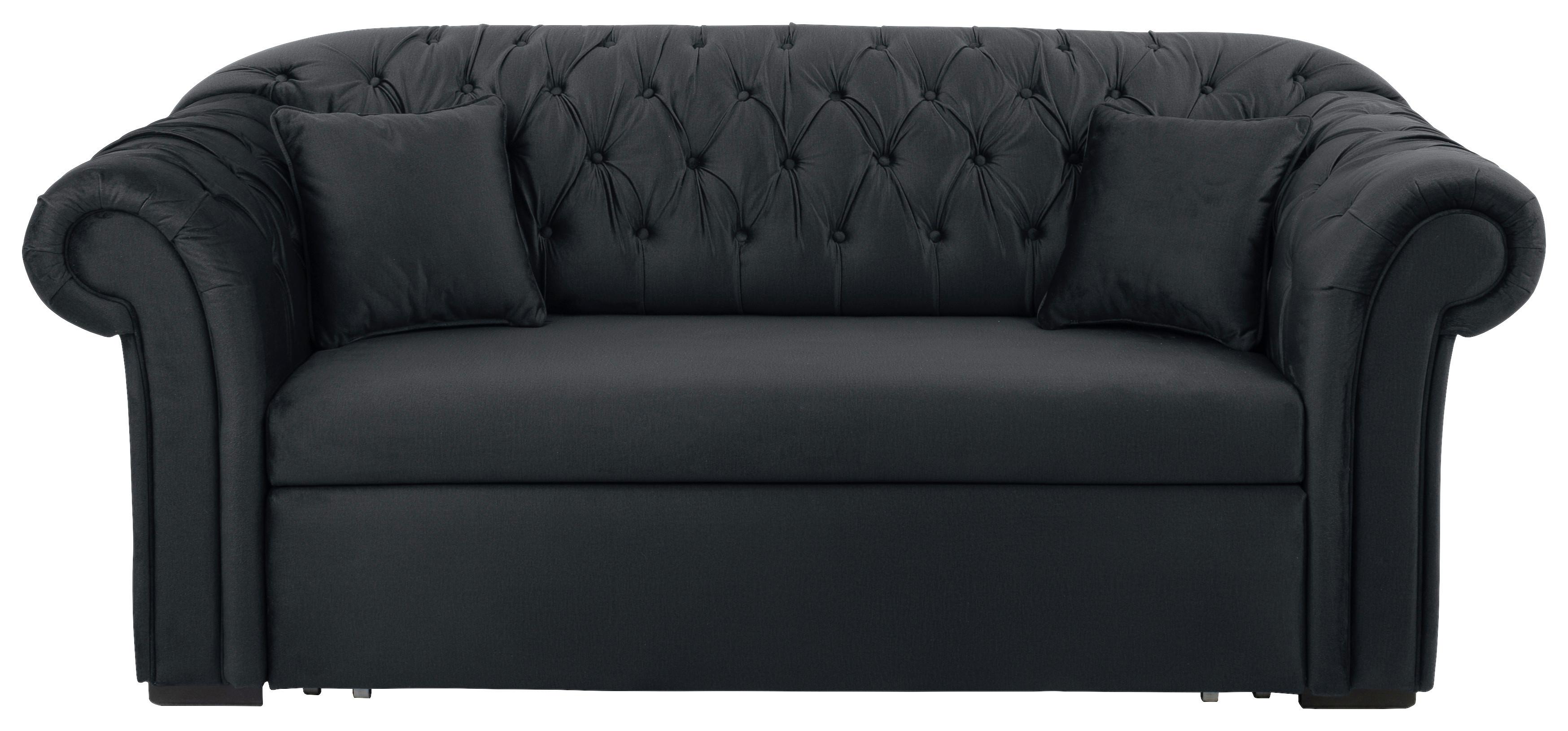 SCHLAFSOFA CUPIDO - Anthrazit/Schwarz, Design, Textil (213/86/99cm) - MID.YOU