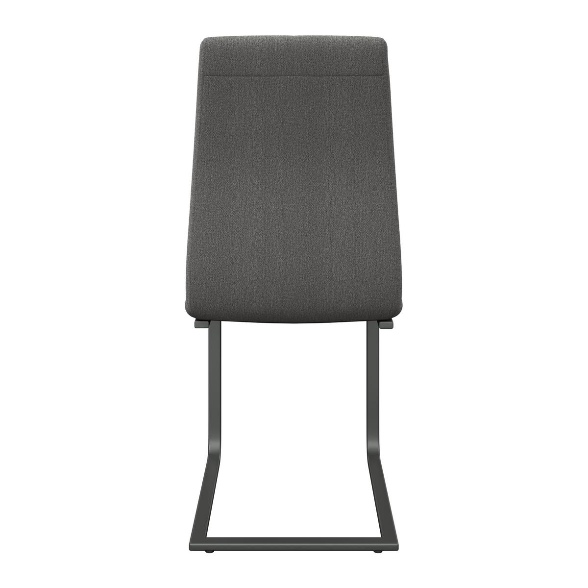 Schwingstuhl Tristan Webstoff anthrazit, B: 41cm - Anthrazit/Schwarz, MODERN, Holz/Textil (41/102/58cm) - James Wood