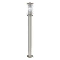 Außenstehleuchte Boden 1x 60 W E27 - Klar/Edelstahlfarben, Basics, Glas/Metall (17,5/100cm) - Eglo
