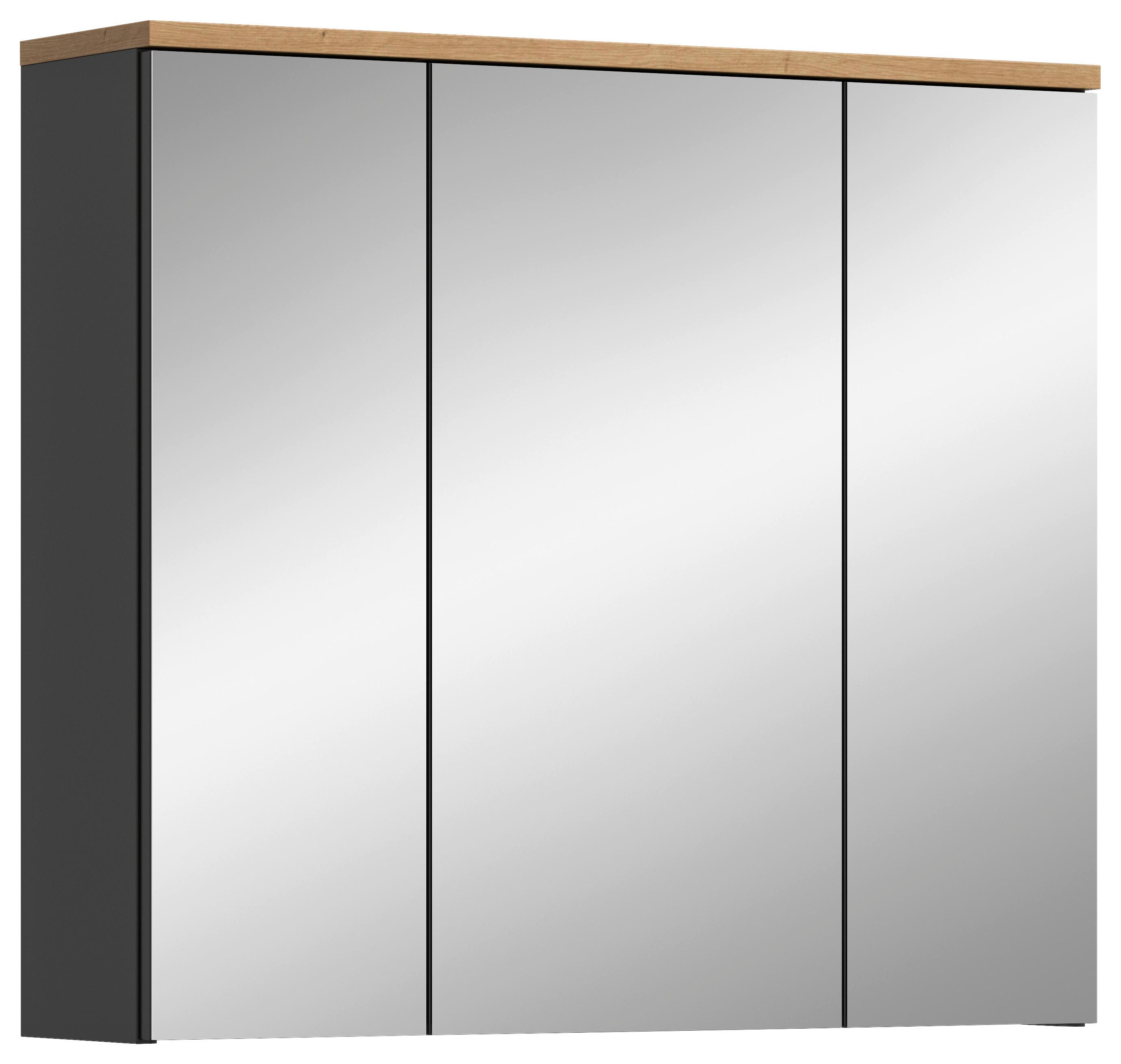 Spiegelschrank Canu Spiegelglas B: 80 cm - MODERN, Glas/Holzwerkstoff (80/73/21cm) - MID.YOU